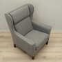 Vintage armchair beech wood textile grey 1970s 7