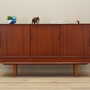 Vintage Highboard Teakholz Braun 1960er Jahre 1