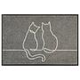 Foot & Dirt Trapping Mat Lovetails Nitrile Rubber Grey 50x75cm 0