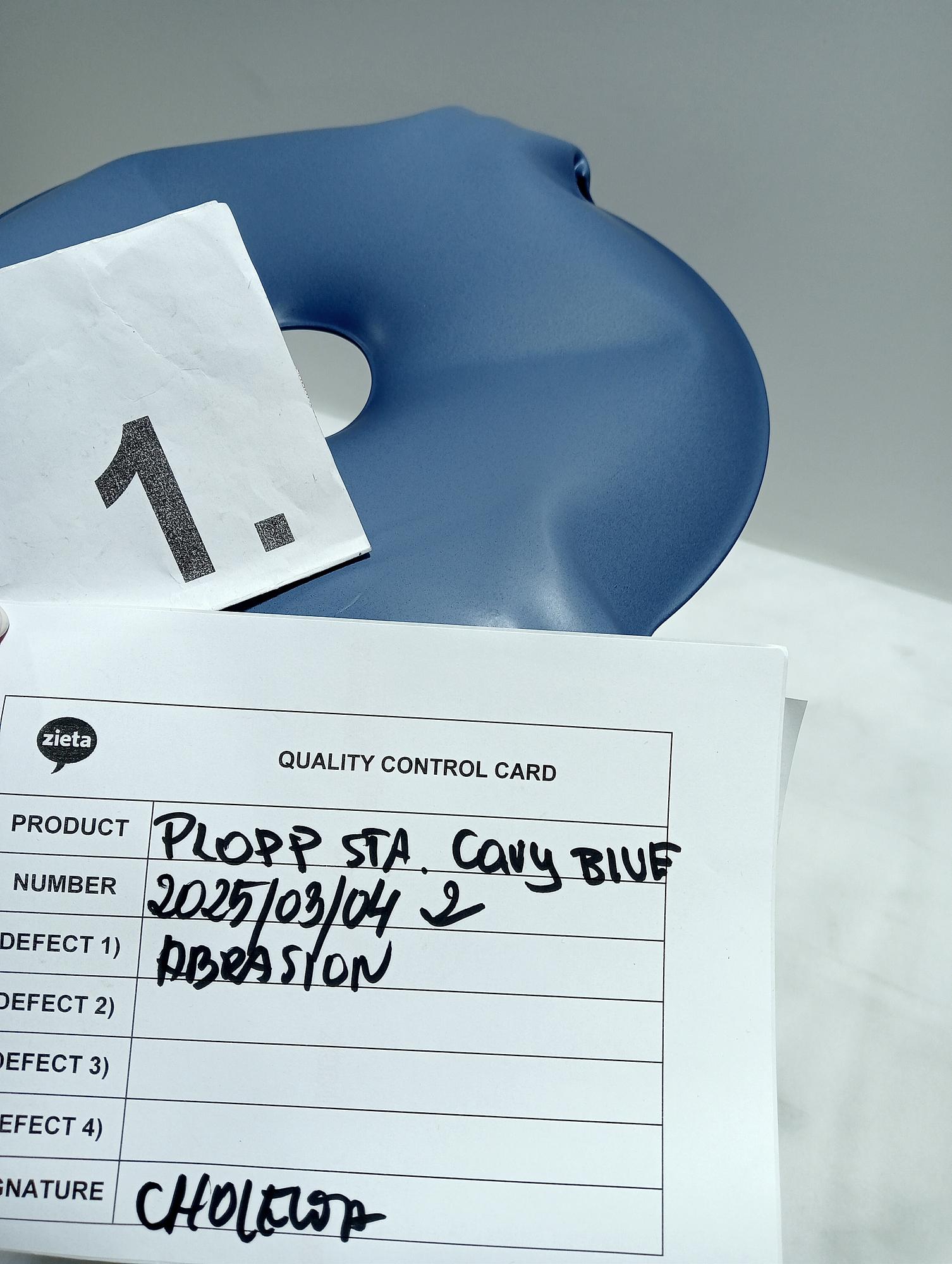 Plopp Standard Sgabello Acciaio Cotton Candy Blu Opaco 3