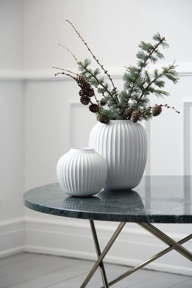 Hammershøi Vase Keramik Weiß 8