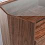 Nightstand walnut with glass top 5