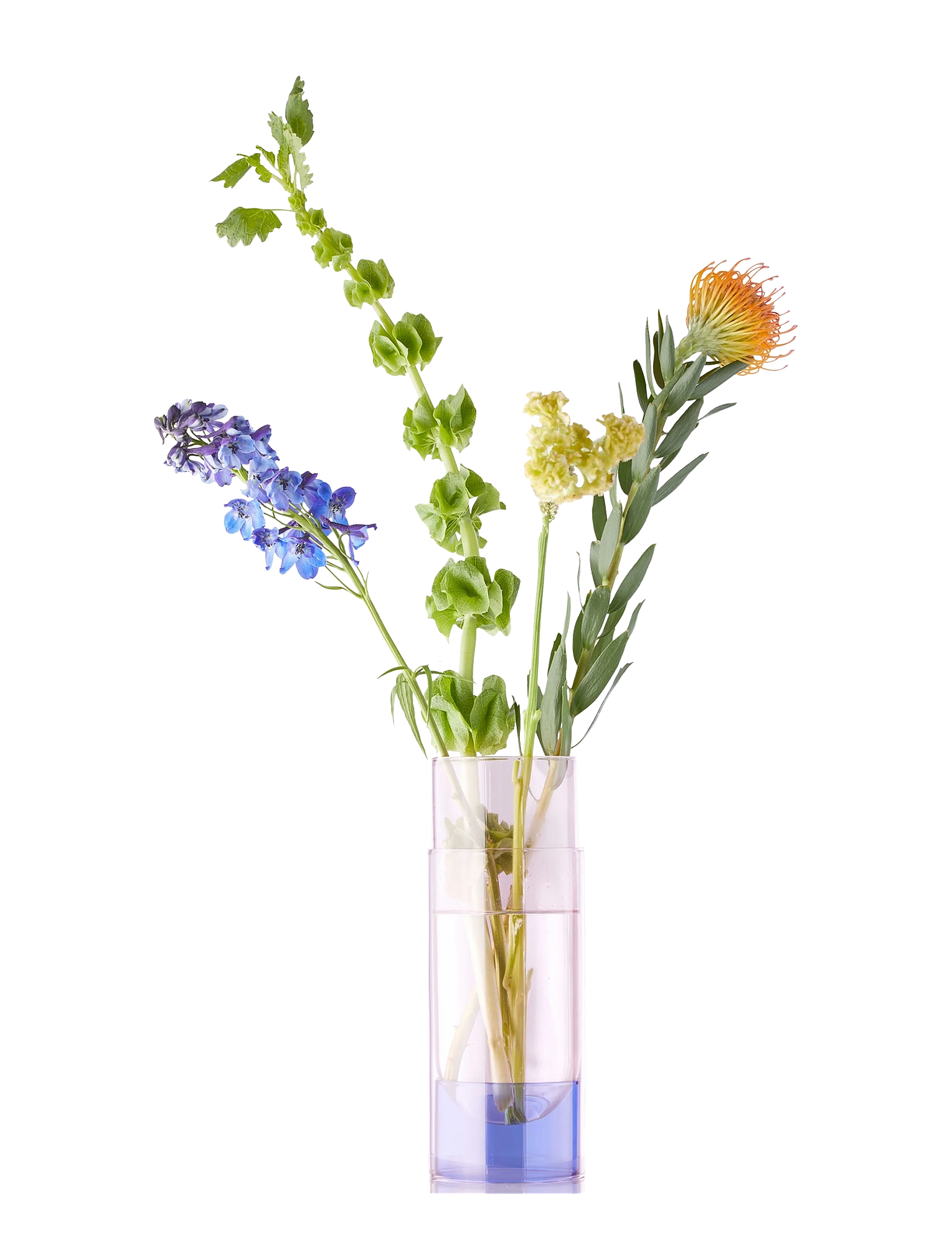 Bouquet Vase Glass Pink 0