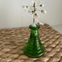 Flower vase glass green 1