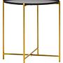 2x Avento Set aus zwei schwarz-goldenen Beistelltischen
 8