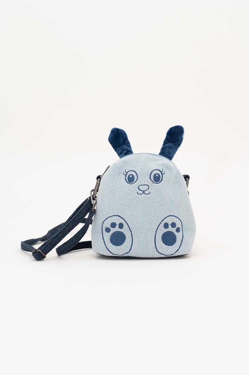 Hase Tasche Baumwolle Blau 2