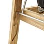 Safari Deckchair mit Hocker Teak Anthrazit 4