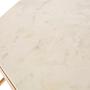 Shalimar Achteckiger Marmor und Gold Beistelltisch
 7