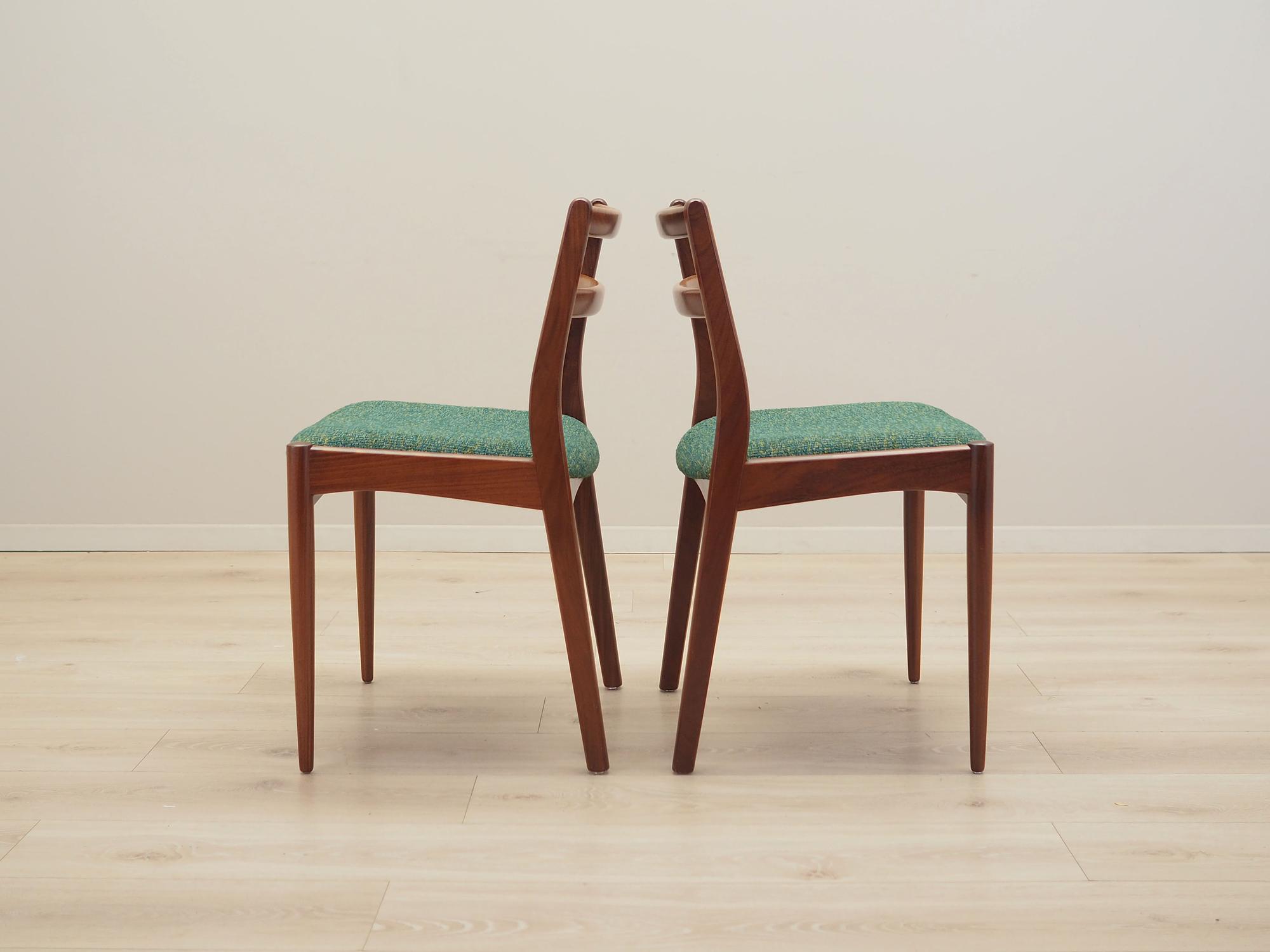 2x Esszimmerstuhl Teakholz 1970er Jahre 3