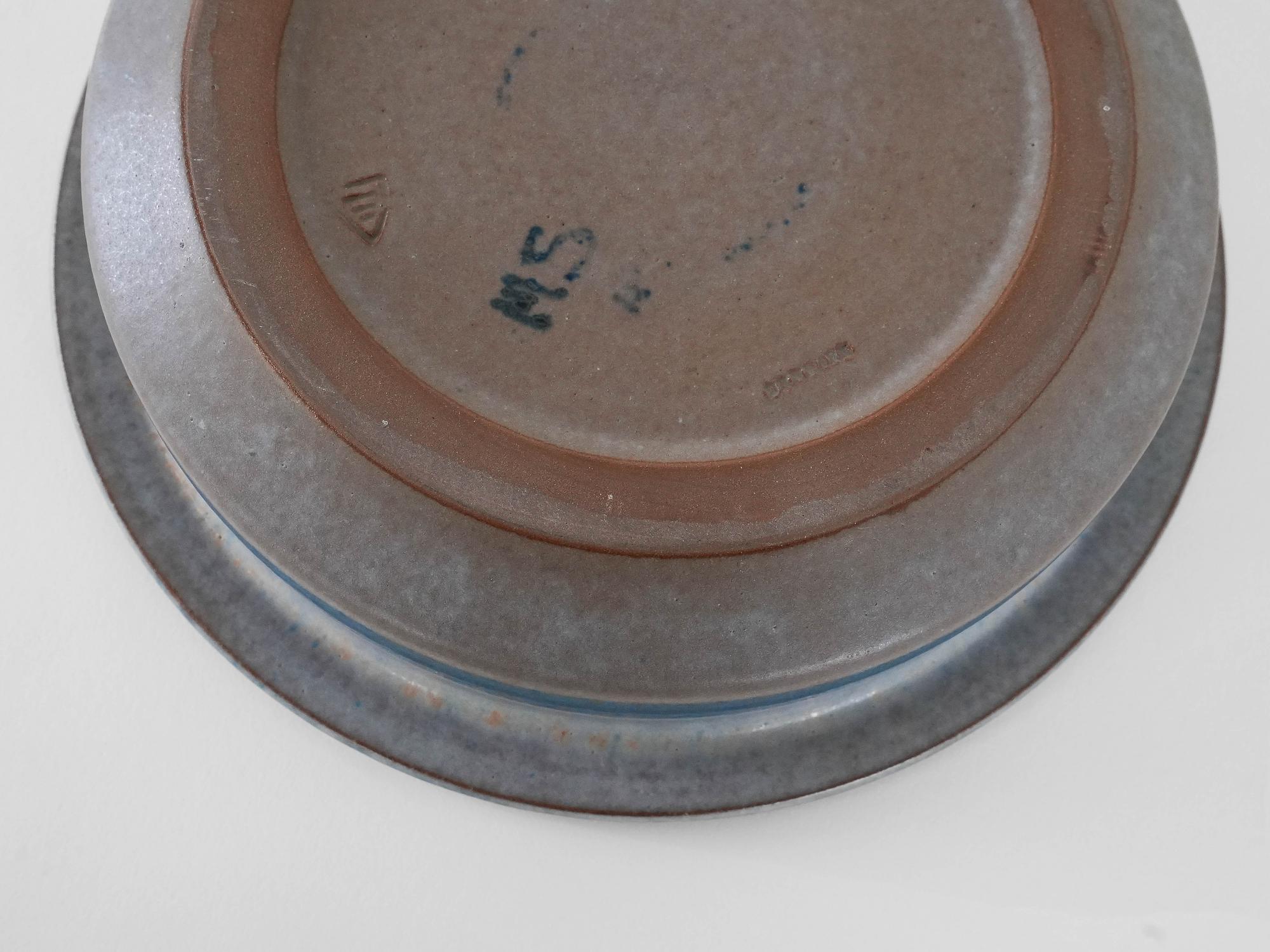 Ceramic bowl Blue 1960s 5