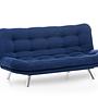 Misa Sofa Bed 3-Seater Navy Blue 4