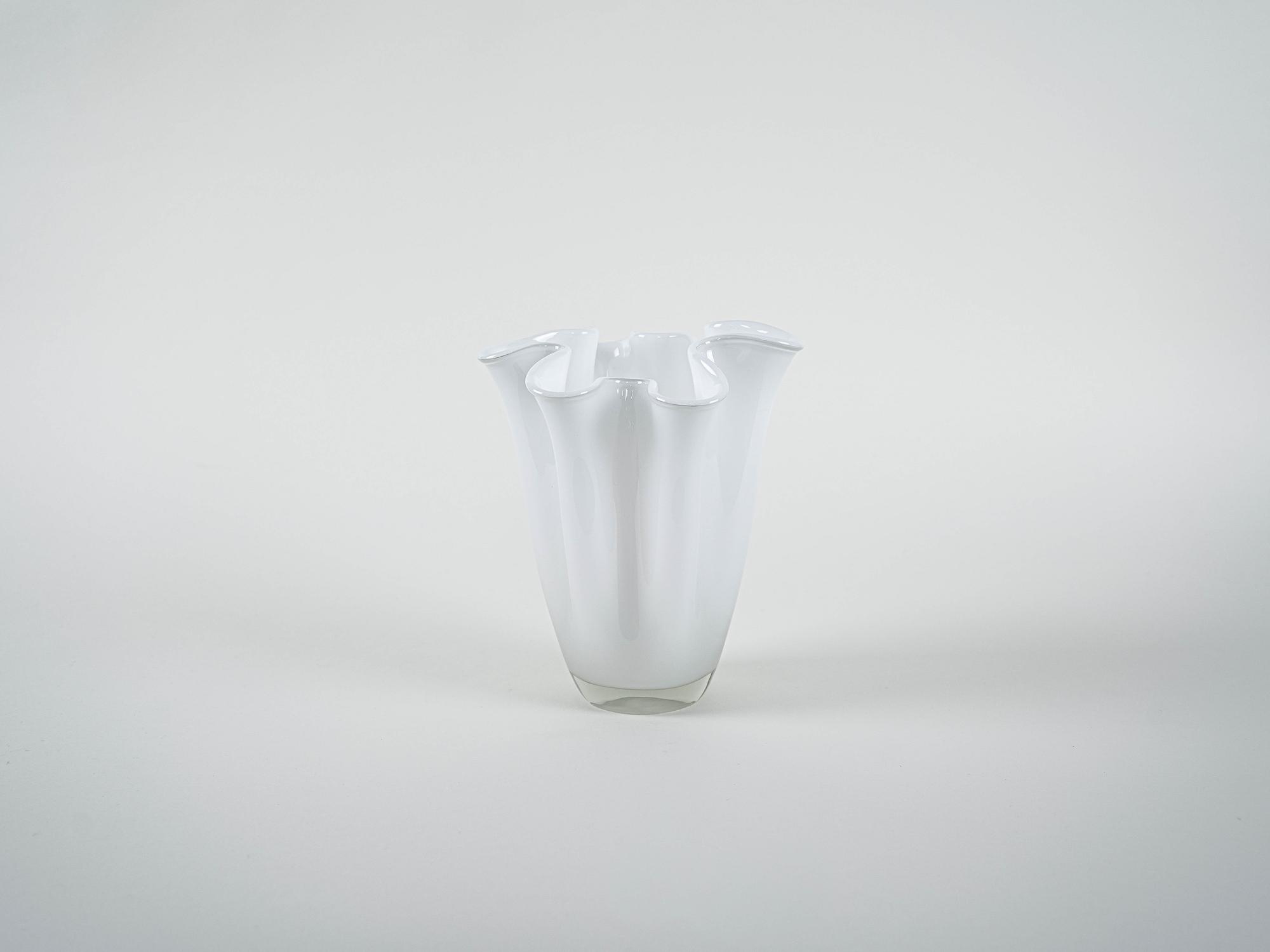 Glass vase 1970s 2