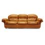 Sofa Leather Brown 1960s 0