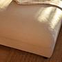 Mammoth Footstool Linen Mix Sand 402 1
