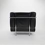 Le Corbusier LC2 Sessel Chrom Leder Schwarz 3