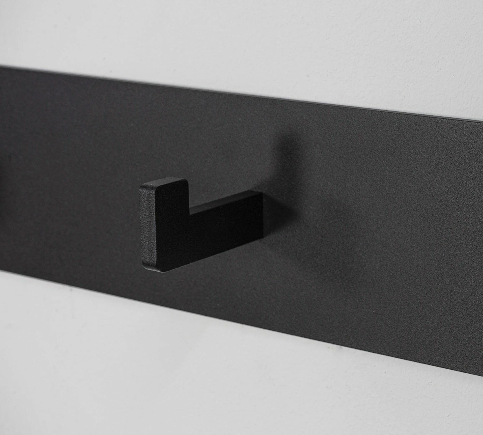 Garderobenleiste Metall Schwarz 50 cm 2