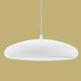 LED pendant lamp semi-circular white 0