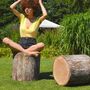Sitzhocker Timberly Webstoff Braun 3