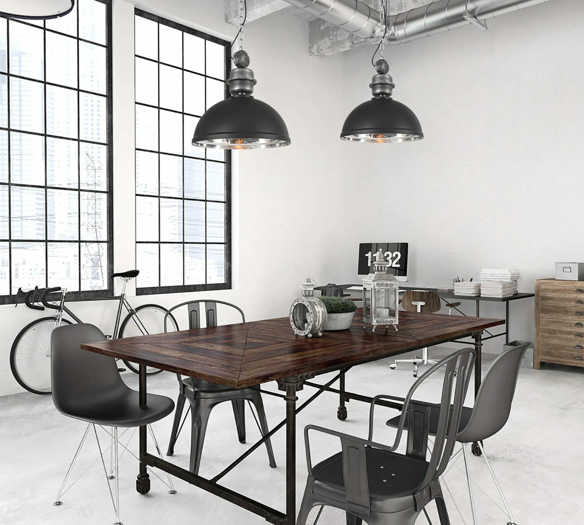 Pendelleuchte 1-flammig Metall 52 cm 1