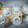 12x Kaffeetassen Square Porzellan Weiß 3