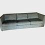 Sofa 3-Sitzer Kvadrat-Stoff Grau 0