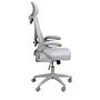 Swiveling office chair fabric gray 7