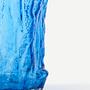 Baumstamm Vase Glas Blau 4