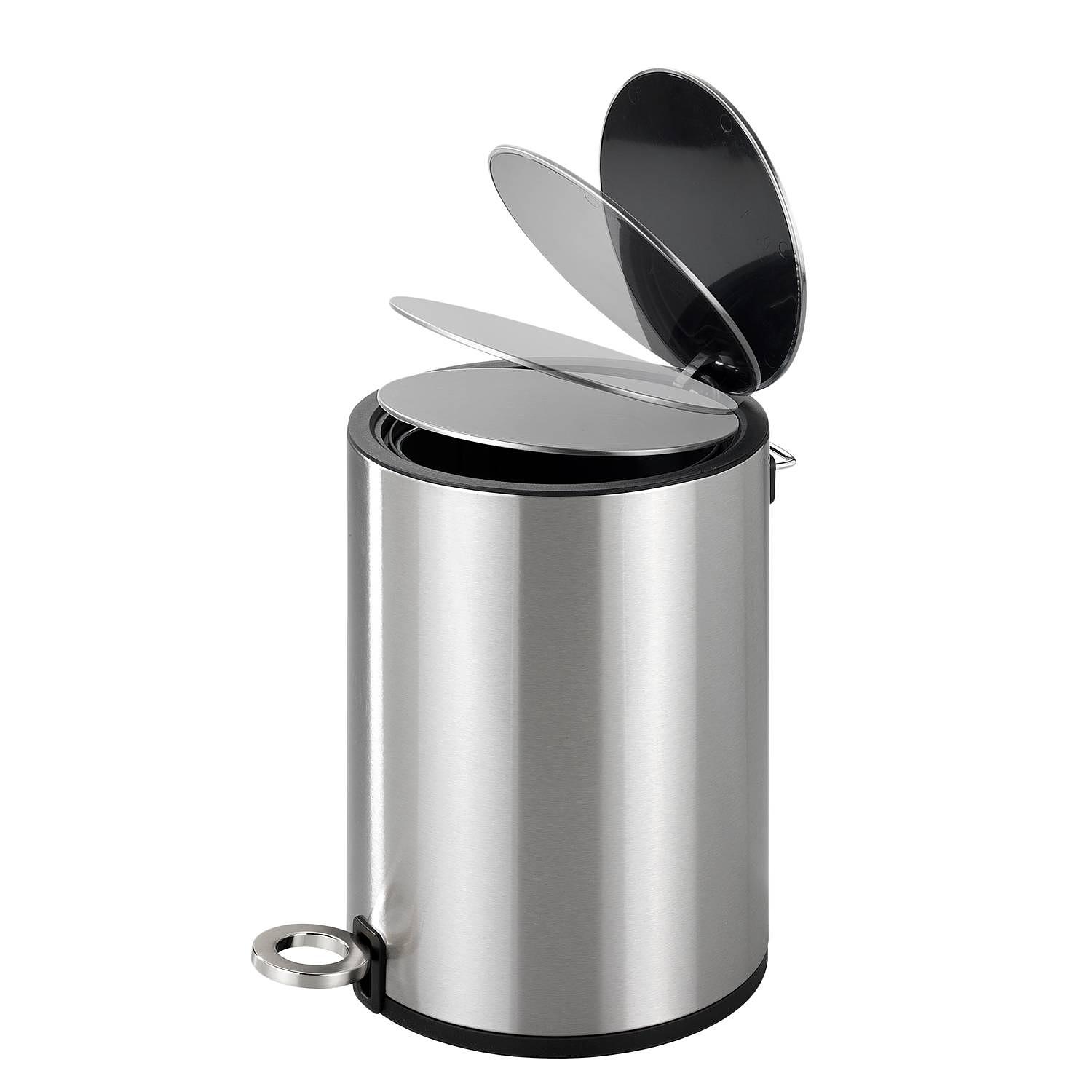 Treteimer Monza Edelstahl Silber 3