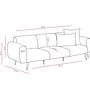 Side Sofa 3-Sitzer Creme 6