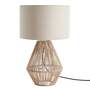 Table lamp 1-bulb Linen Rattan 0