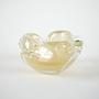 Ashtray Murano glass Yellow 1960s 3