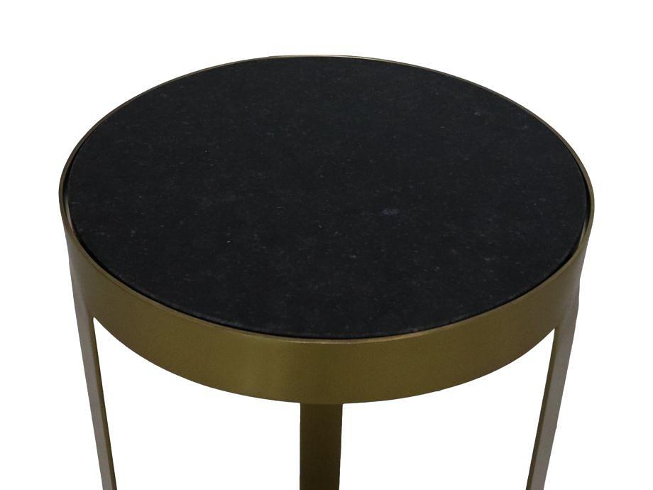 Runder Beistelltisch Marmor Metall ø30cm 3