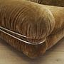 Armlehnsessel Velours Braun 1970er Jahre 9