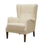 Armchair Textile Wood Cream 1960s 0