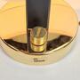 Vintage Wandleuchte Glas Metall Gold 1980er Jahre 3