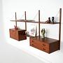 Shelving unit teak 1960s 7