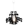 1-Flame Youngtown Chandelier Black 3