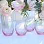 Spring Drinking Glasses Colored Glass Turquoise Pink 2