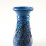 Keramikvase Blau 1970er Jahre 4