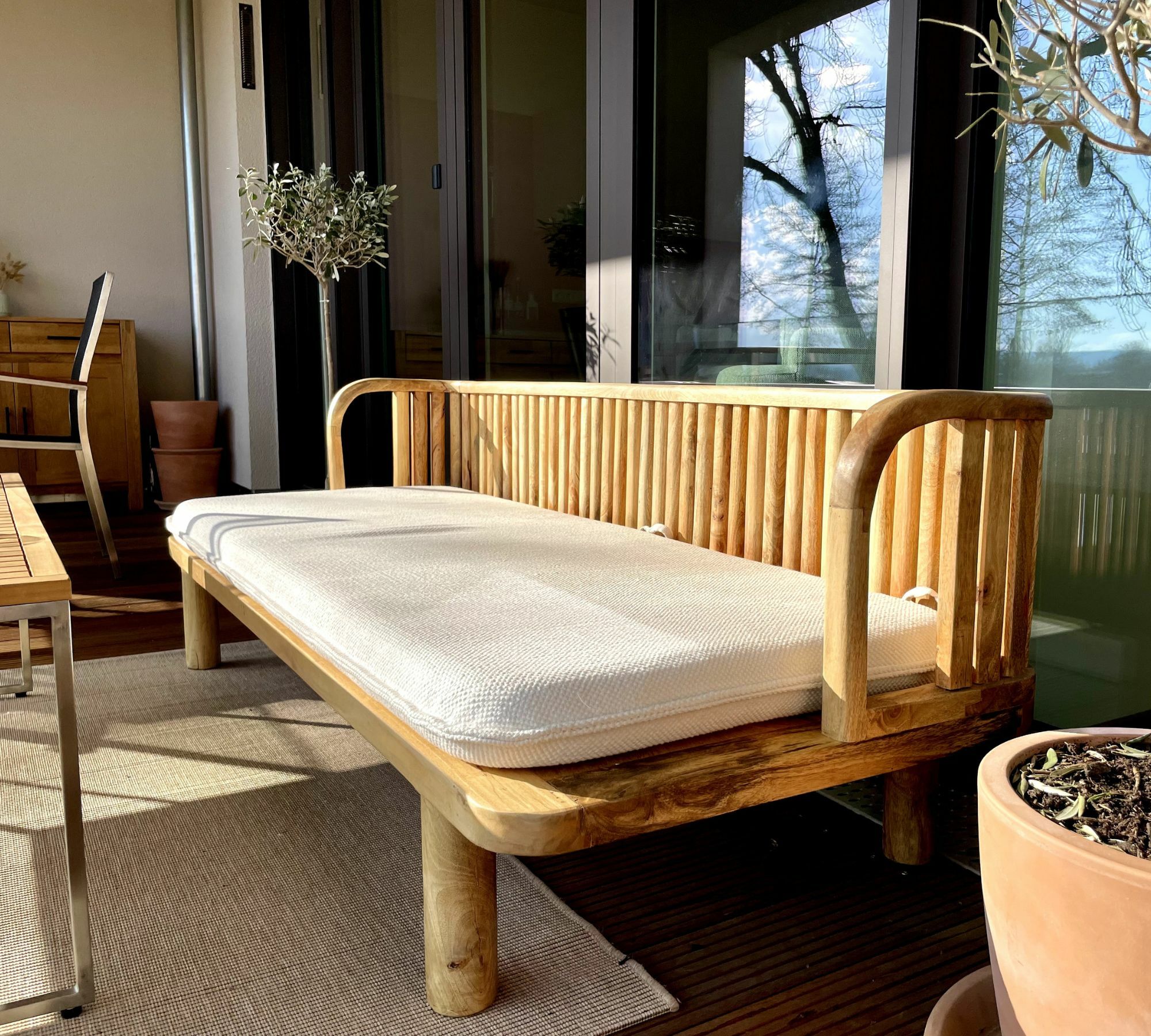 Morena Tagesbett Holz Braun 2