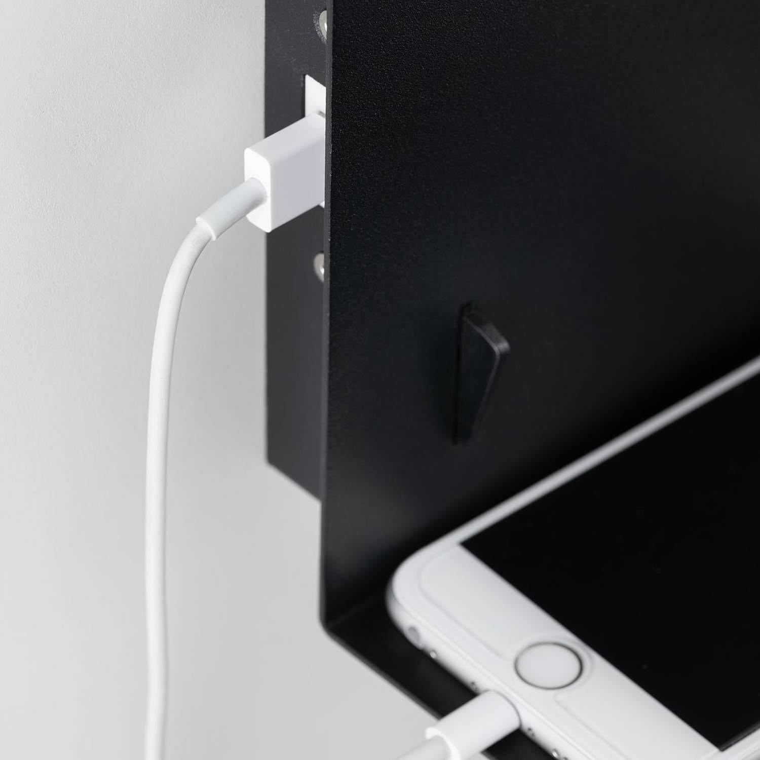 1-Flame Wall Lamp Devara Aluminum Black 4