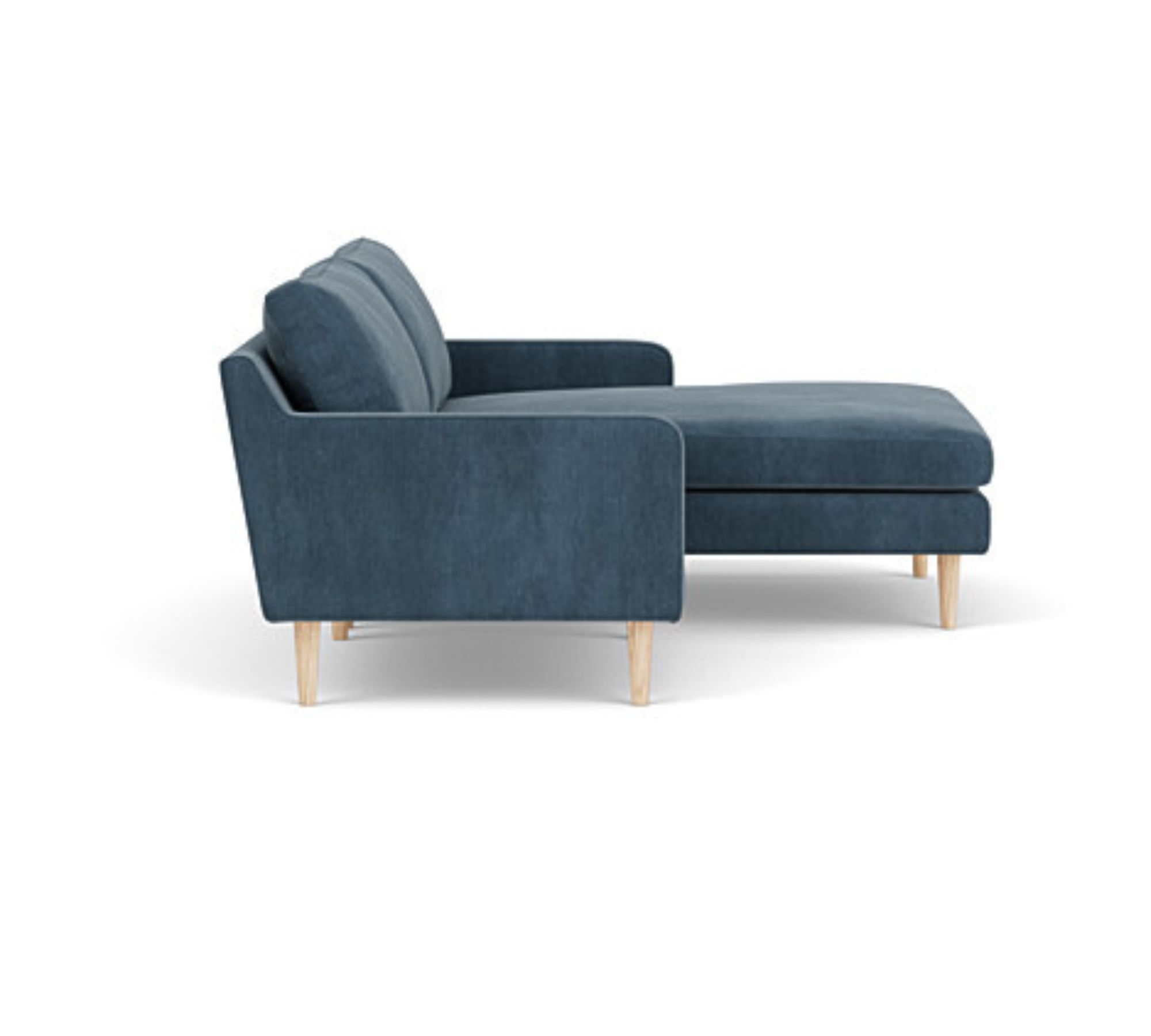 Astha Sofa 2-Sitzer Récamiere Rechts Sorento Steel Blue 1