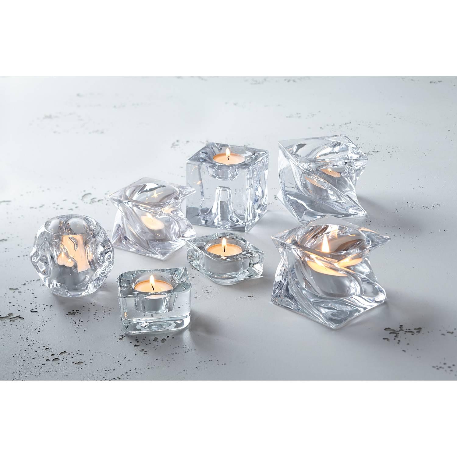 6x Tischlicht Volare Glas Transparent  2