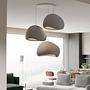 3-Flammig Wabi Sabi Claylights Pendelleuchte Beton Grau 2