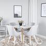 Plaza Dining Table White Ø 100cm 4