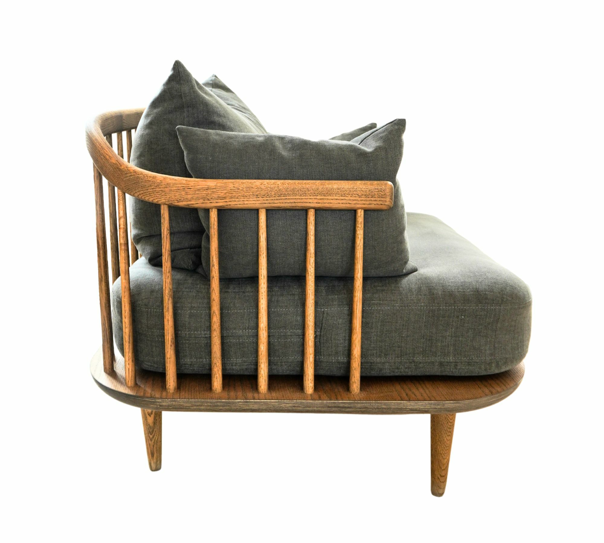 Fly SC1 Sessel Holz handgefertigt Textil Grau 1