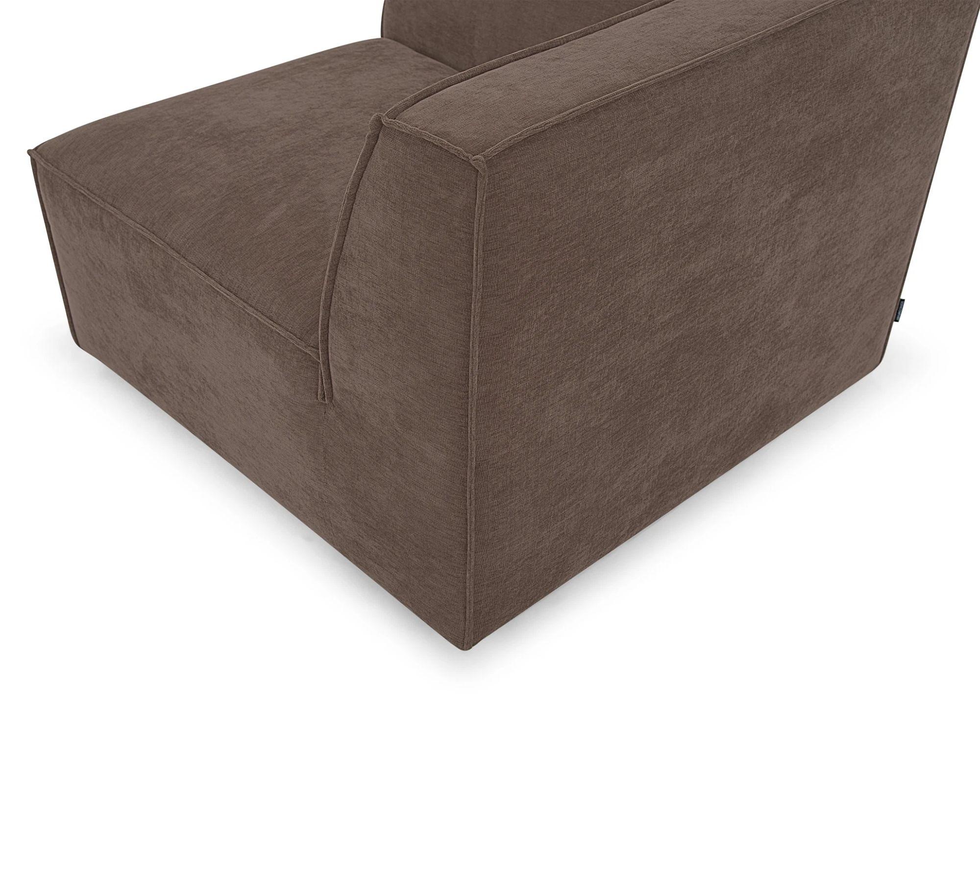 Dane 1-Sitzer Eckmodul Links Aulla Cacao 4