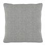 2x Hudson Lounge Cushion Set Woven Fabric Saia Light Grey 75x75x17cm 1
