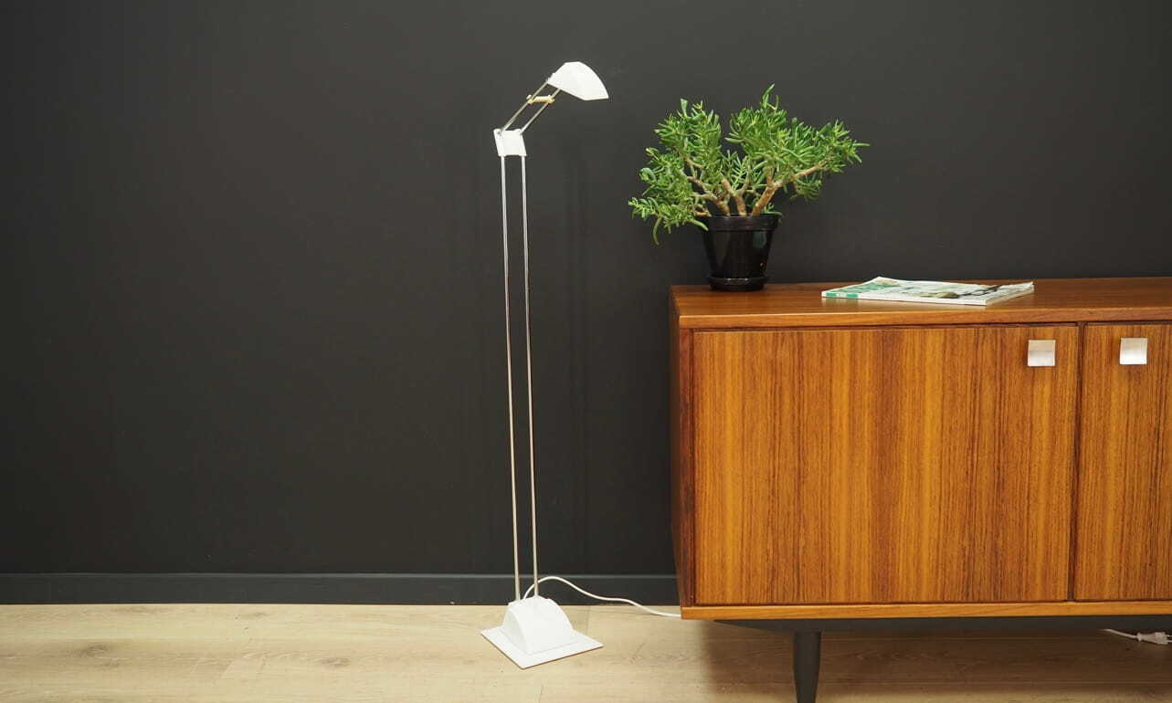 Vintage floor lamp Metal Plastic White 1970s 1