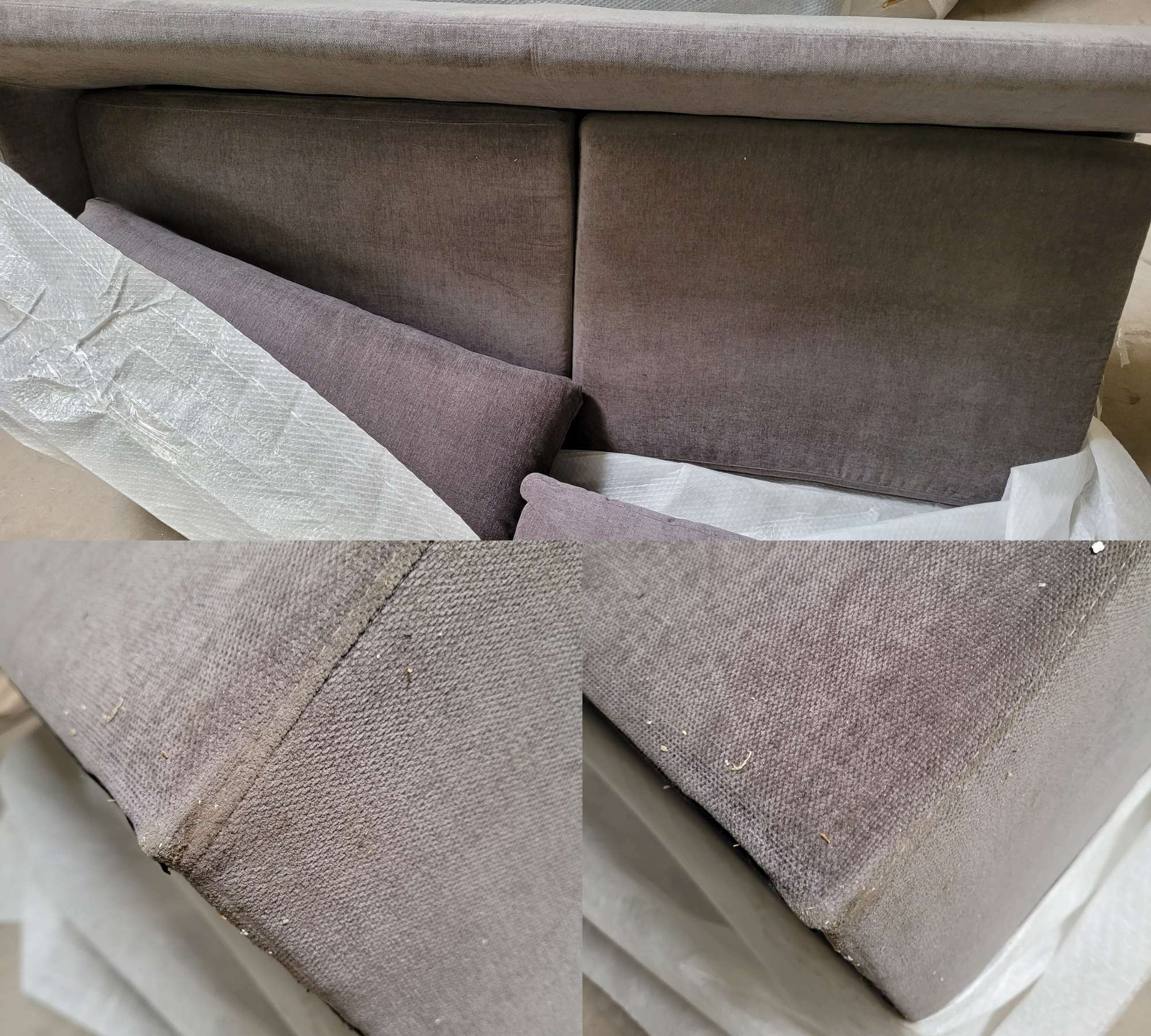 Großes Astha Sofa Récamiere Rechts Danny Steel Grey 8